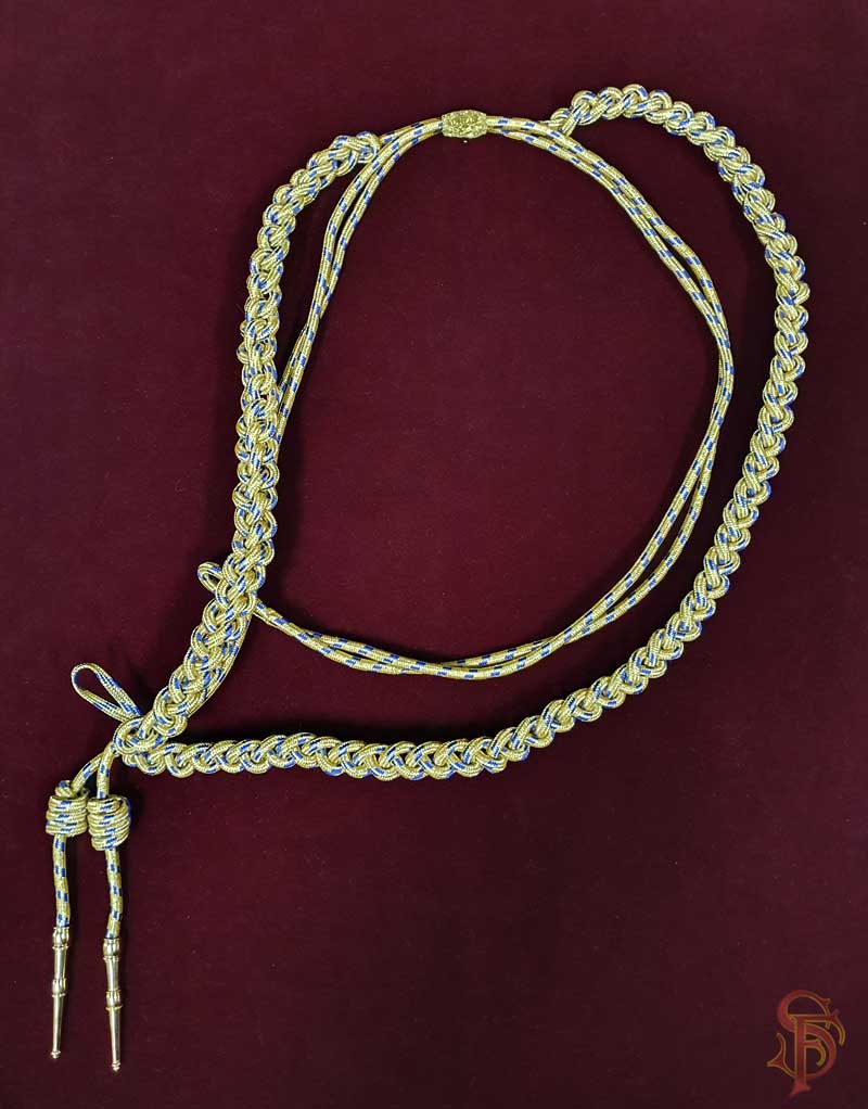 Aiguillette, lanyard  for uniforms of police, army, navy, air force, fire and ambulance