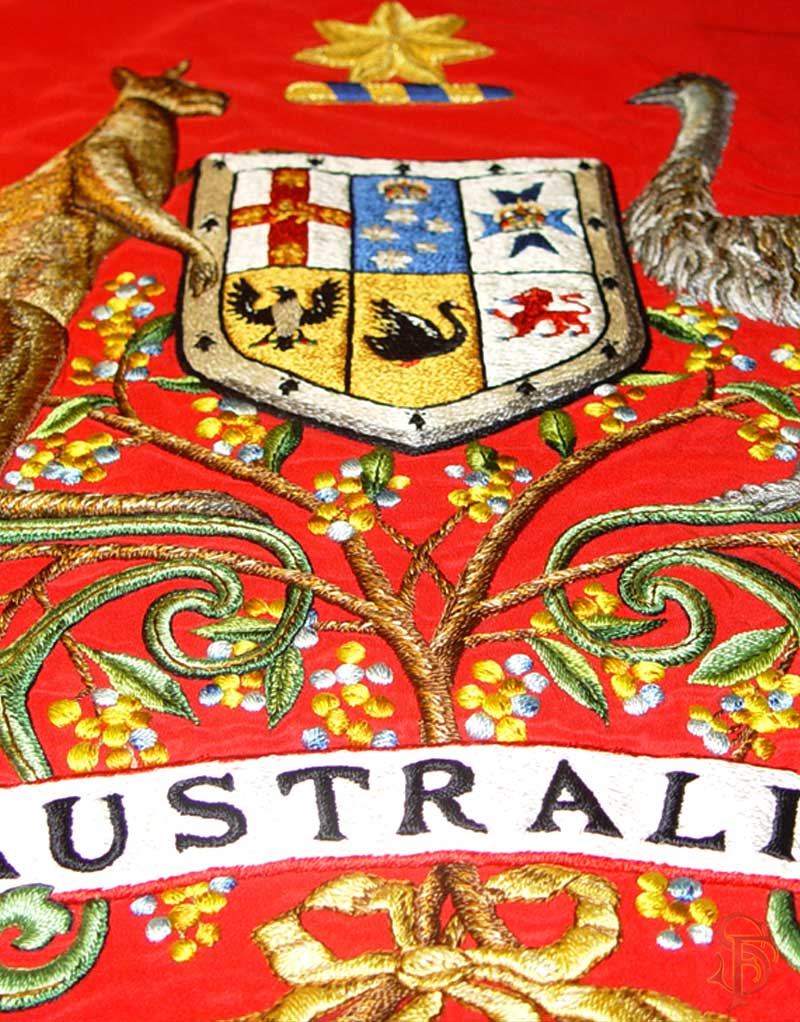 Australian Army Banner hand embroidered banner