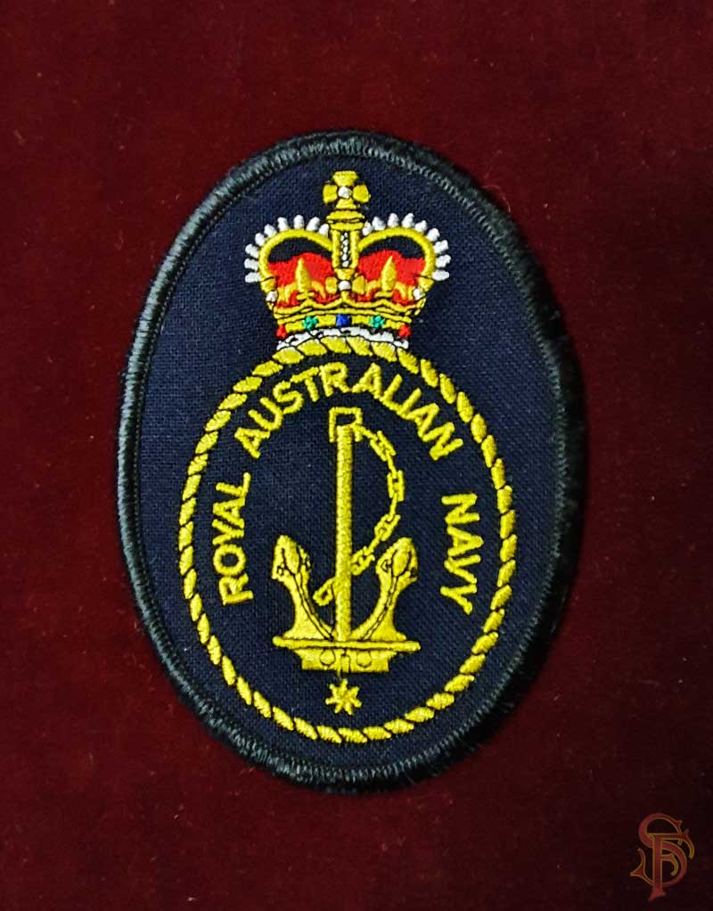 machine embroidered badges