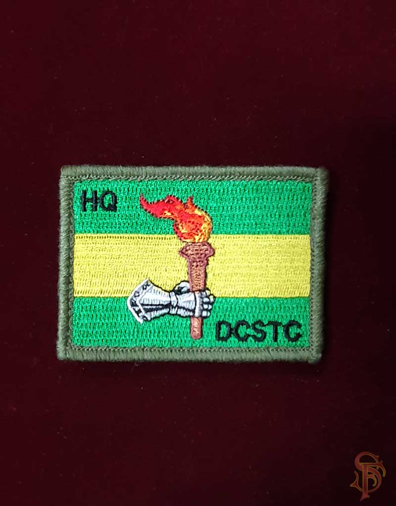 machine embroidered badges